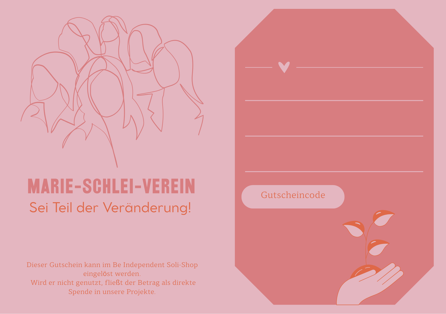Be Independent Shop-Gutschein