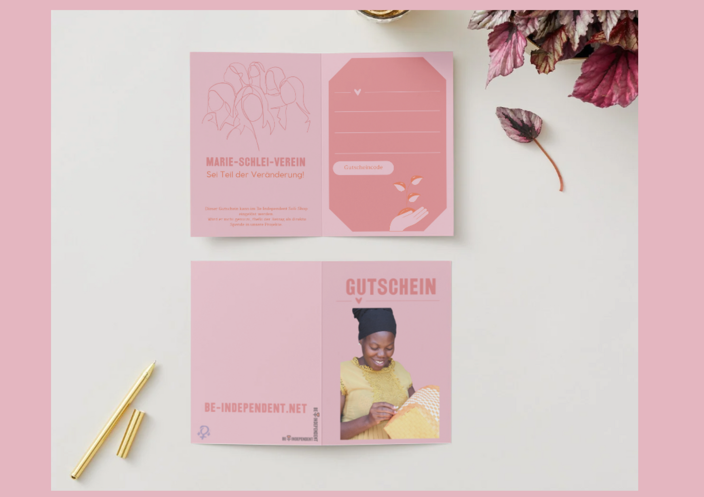Be Independent Shop-Gutschein
